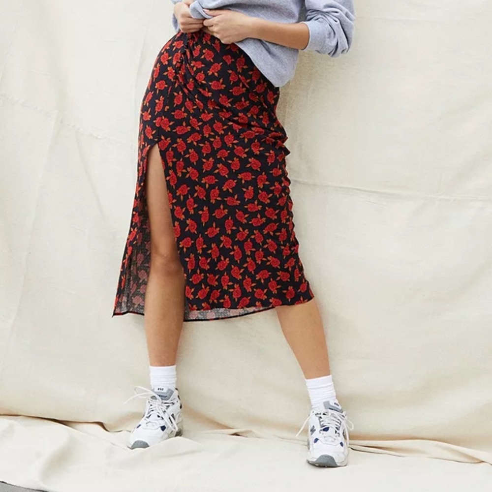 Urban outfitters gathered MIDI skirt